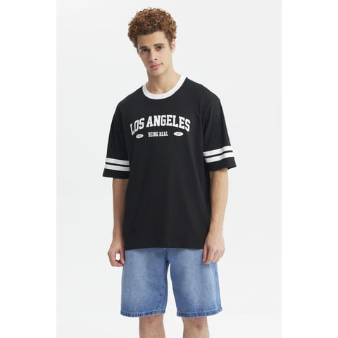 Fashionspark - Polera Hombre Urban City Usa Negro