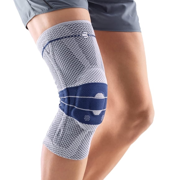 Rodillera Bauerfeind GenuTrain para alivio del dolor, talla 3, titanio