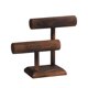 thumbnail image 3 of Organizador De Pulseras De Escritorio Estable Para Bandas De Pelo, Brazaletes, 2 Capas, Marrón Oscuro, 3 of 5