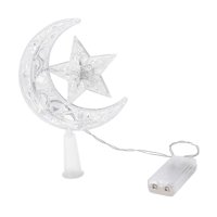 Magideal - Adornos Para Es De Navidad, Adorno Y Estrella Ligera, Altura 22Cm, Accesorio, Decoración Del De Navidad Para Decoración Del Hogar A Luz Calida