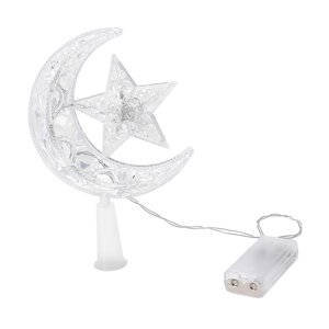 Magideal - Adornos Para Es De Navidad, Adorno Y Estrella Ligera, Altura 22Cm, Accesorio, Decoración Del De Navidad Para Decoración Del Hogar A Luz Calida