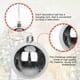 thumbnail image 4 of 100 bolas navideñas para árbol de Navidad, delicado juego de adornos navideños artesanales de plástico irrompible para Año Nuevo, fiestas de bodas y otras festividades., 4 of 5