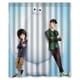 thumbnail image 1 of Cortina de ducha de Big Hero Six con diseño de Baymax, divertida y linda, con ganchos, tamaño 60 x 72 pulgadas, 1 of 3