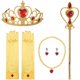 thumbnail image 5 of Vestido de princesa Avady para niñas, fiesta de Halloween y Navidad, 5 of 6