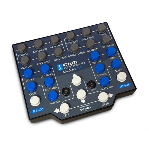 Teclado Club Keyboard Inalámbrico de 28 Botones GS Pro Azul