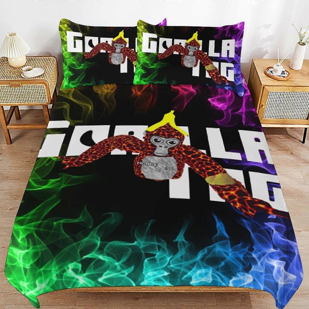 Gorilla Tag Bedding Set Duvet Cover Comfortable and Lightweight Cartoon Bedding3 Piece