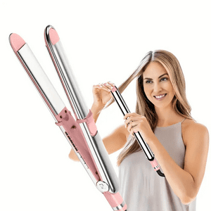 Alisadora Curvas Y Ondas Straightener Placas De Titanium Onlyou