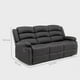 thumbnail image 4 of Sofá 3 Cuerpos Reclinable Moderno Negro New Praga 8041sffbk, 4 of 13