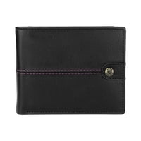 Billetera De Cuero Gino Rodinis Burano 1180 Negro