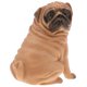 thumbnail image 3 of figura animal modelo plástico figurita ni?os juguete regalo decoración del hogar pug amarillo, 3 of 5