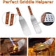 thumbnail image 2 of Juego de 9 espátulas para plancha, juego de accesorios, utensilios de barbacoa de acero inoxidable, herramientas profesionales para barbacoa, teppanyaki, asar, cocinar en plano, plato calefactor, rega, 2 of 5
