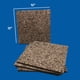 thumbnail image 5 of Cork Squares Flipside Products, marrón oscuro, 12 x 12 cm, paquete de 4 unidades, 5 of 5