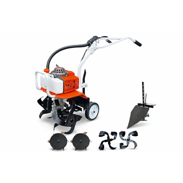 Motocultivador ERUX 63cc Motor 2 Tiempos Línea Japonesa Alta Potencia para Jardín y Huerto