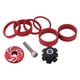 thumbnail image 2 of Espaciador De Auriculares De Bicicleta De 1 1/8 Pulgadas Con Casquillo Superior Juego De Tuercas De Estrella Para Auriculares Rojo, 2 of 5