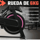 thumbnail image 4 of Bicicleta de Spinning Fija Estática Silenciosa Ajustable con Monitor Digital Cardio Fitness Hogar Entrenamiento Resistente Asiento Regulable Ejercicio Indoor Uso Diario Color Rosa, 4 of 8