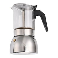 Magideal - Cafetera, Cafetera Espresso Para Estufa, Cafetera Espresso Portátil, Cafetera De Acero Inoxidable Para Cafetería, Camping Al Aire Libre 450Ml