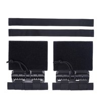 Ioensy - 2X Juego De Hebillas De Liberación Rápida Adaptador De Faja De Tubo Para Herramienta De Cosplay 6094 Negro