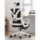 thumbnail image 5 of Silla de Oficina Premium Ergonómica con Reposacabezas Apoyabrazos Ajustables y Reposapiés Blanca, 5 of 7