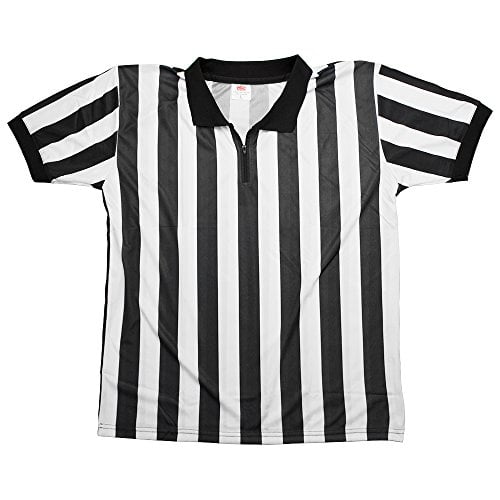 Crown Sport Goods | Jersey oficial de árbitro/árbitro a rayas en blanco y negro para hombre | Unifor