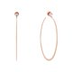 thumbnail image 1 of Pendientes de aro Michael Kors Whisper en oro rosa para mujer, 1 of 5