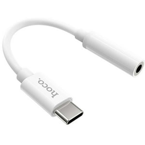 Adaptador De Audio Hoco Ls30 Tipo C A Digital 3.5Mm Blanco