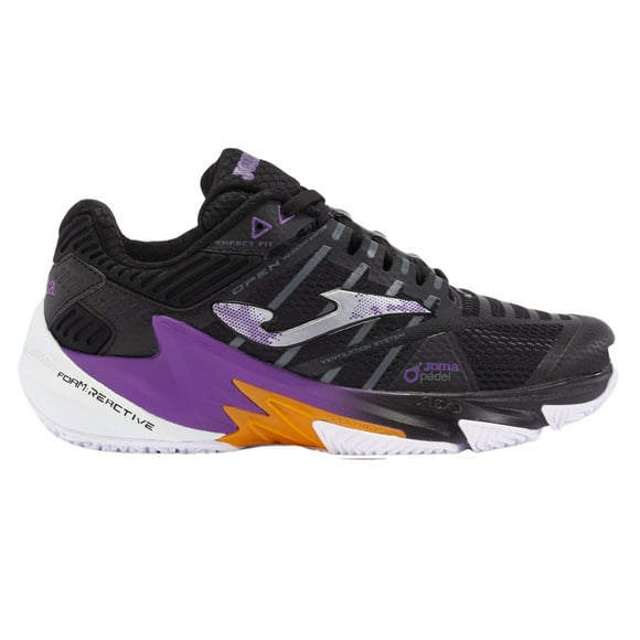 Zapatilla Pádel Mujer Open 24 Negro Joma