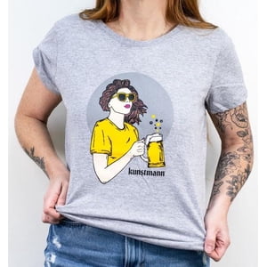 Kunstmann - Polera Maestra Craft Gris Xl Mujer