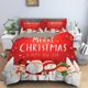 thumbnail image 3 of Christmas bedding set3D printed Santa Claus duvet cover set King Queen single double size kids bedding set no bed eet-, 3 of 5