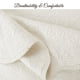 thumbnail image 5 of Juego de colcha Cozy Line Home Fashions, 100% algodón, medallón blanco roto con estampado de matelasse, colcha ligera y reversible, colcha para todas las estaciones (Blantyre, marfil, king, 3 piezas), 5 of 6