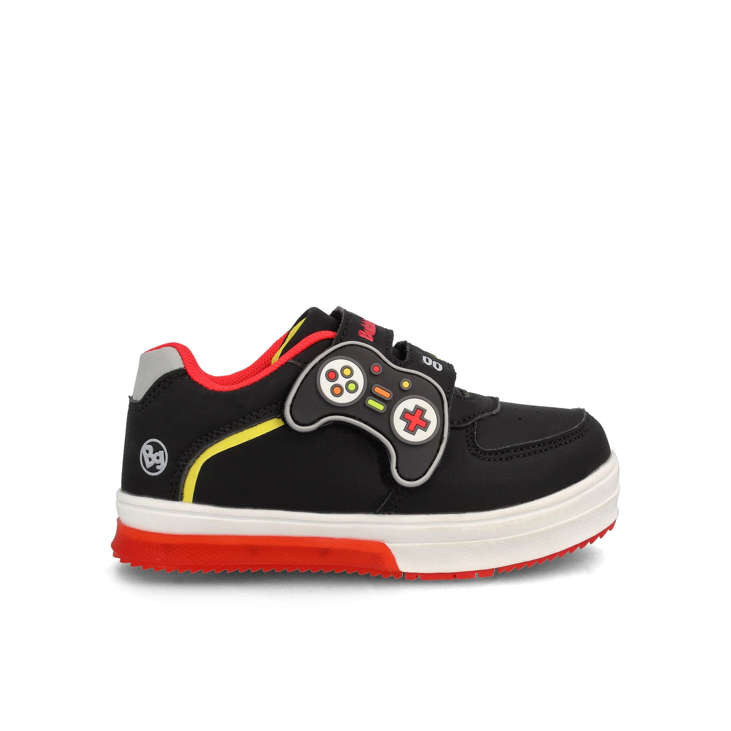 Zapatilla Niño Bubblegummers Neon Negro - Rojo