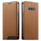 thumbnail image 1 of Funda Tipo Cartera de Cuero Sintético para Samsung Galaxy S10 E Bloqueo RFID, con Ranuras para Tarjetas y Bolsillo para Efectivo, Cierre Magnético Fuerte Marrón, 1 of 6