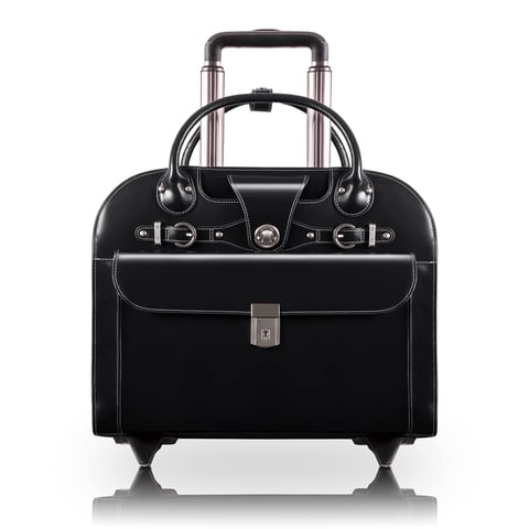 Mckleinusa - Maletín Mcklein Edgebrook De Piel De Vacuno De Grano Superior De 15 Pulgadas