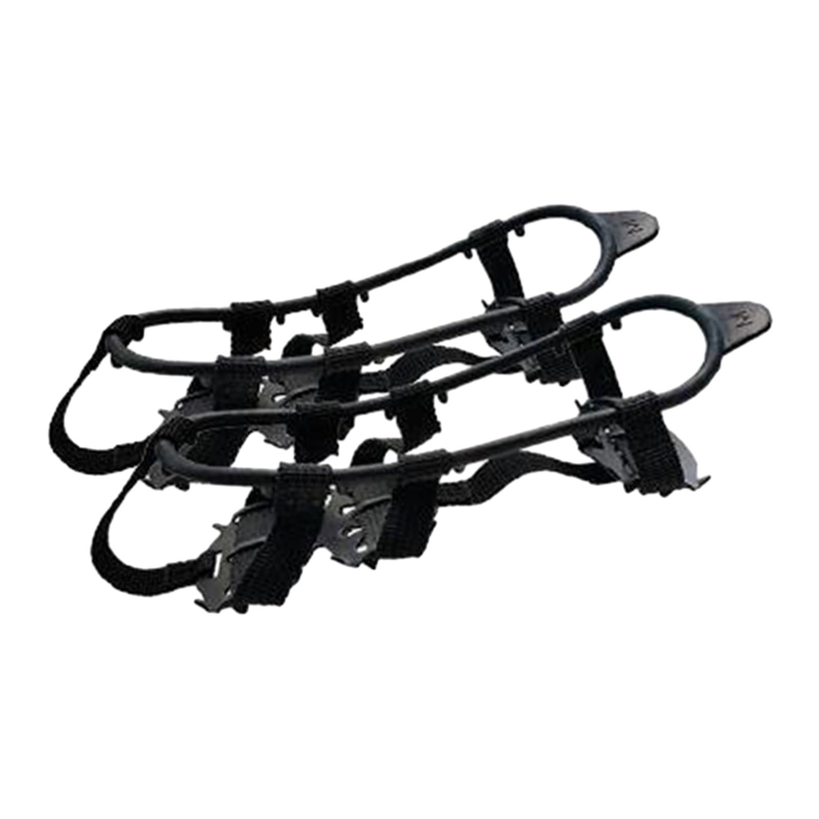 Magideal - Clavos Para Zapatos, Tacos Para Raquetas De Nieve, Puños Para Nieve, Tacos De Tracción Para Caminar, Tacos Para Hielo, Clavos Para Montañismo, Hombres Negro M