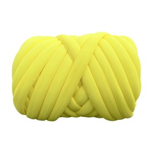 Magideal - Hilo Grueso, Hilo Tubular Jumbo, Hilo De Punto Para Brazo, Lavable, Suave, 500G, Tubo De Hilo Grueso Voluminoso, Hilo Para Cestas, Fabricación Limon Amarillo
