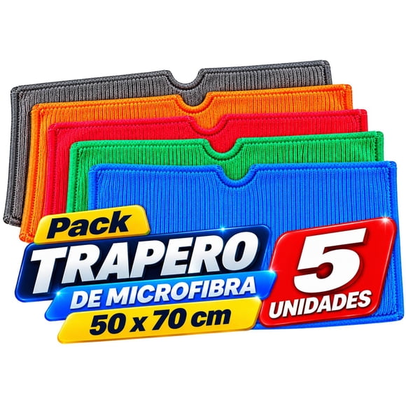 Pack Trapero de microfibra 50x70 - 5 unidades