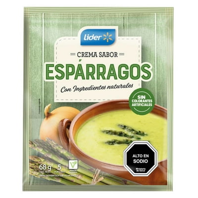 Crema De Espárragos (5 Porciones) Sobre 68 G Lider