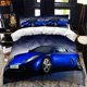thumbnail image 1 of x1068 Bed SheetsSports Car Duvet Cover Set Luxury High Quality ed Bedding Bedclothes Adults Boys Home Textile 3-Piece Bedding Set (1 Duvet Cover + 2 Pillow Shams) nj1068, 1 of 5