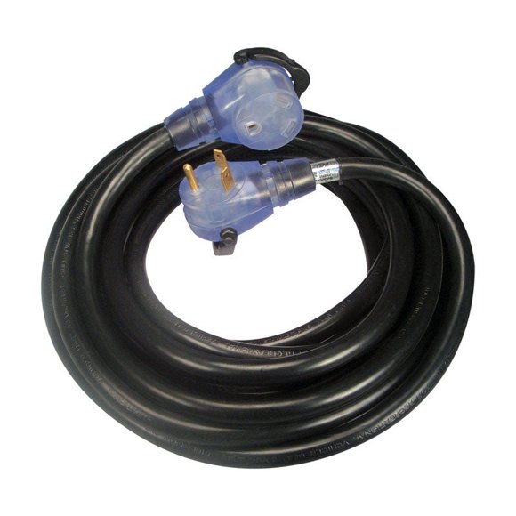 Cable de extensión para RV, hardware estadounidense, 25 pies, 30 A, 120 V, paquete de 1