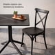 thumbnail image 2 of Pack 2 Sillas Comedor Terraza Apilables Polipropileno Modernas Crossback Negras, 2 of 8