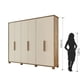 thumbnail image 2 of Closet 6 Puertas Viena Almendra, 2 of 7