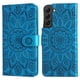 thumbnail image 1 of Funda tipo cartera FOXDOCK para Samsung Galaxy S22 , diseño girasol en relieve, cuero PU, cierre magnético, soporte y tarjetero, 1 of 5