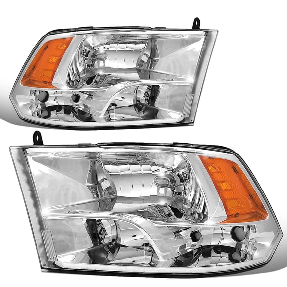 Faros DNA MOTORING para Ram 1500-5500 Cromo Ámbar