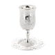 thumbnail image 4 of Copa con platillo Copa Kidush con colección de vaso de vaso de vínculo con platillo European en estampado Copa Elijah Copa para vacaciones de vacacion argén, 4 of 5