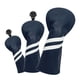 thumbnail image 4 of 3x Golf Wood Head Cover Headcover Con Protector De Etiqueta De Número Intercambiable Azul Oscuro, 4 of 5
