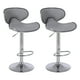 thumbnail image 1 of Pack De 2 Pisos De Bar Loft Con Respaldo Y Reposapiés Gris, 1 of 8