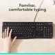 thumbnail image 2 of Teclado Logitech K120 con cable para Windows, tamaño completo, negro, 2 of 9