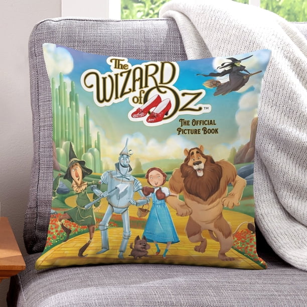 El Mago de Oz Fundas de almohada de terciopelo con tema, regalos de funda de almohada, decoración para el hogar, cojín de lanzar, regalo de cumpleaños para fans y parejas.40*40cm.