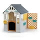 thumbnail image 1 of Casa de juego blanca gris con valla 127 x140x107.5cm Dolu, 1 of 8