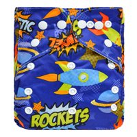 Pequelandia - Pañal De Tela Lavable - Rockets Azul