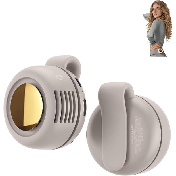 Ventilador clip 360° rotación 2 uds pequeño torbellino sin aspas 3 velocidades exterior viaje